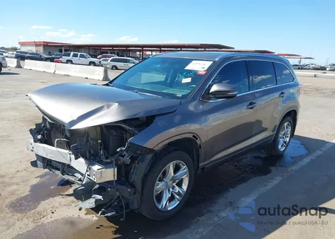 2014 Toyota Highlander Limited V6 z USA, uszkodzony, nr VIN 5TDDKRFHXES039535